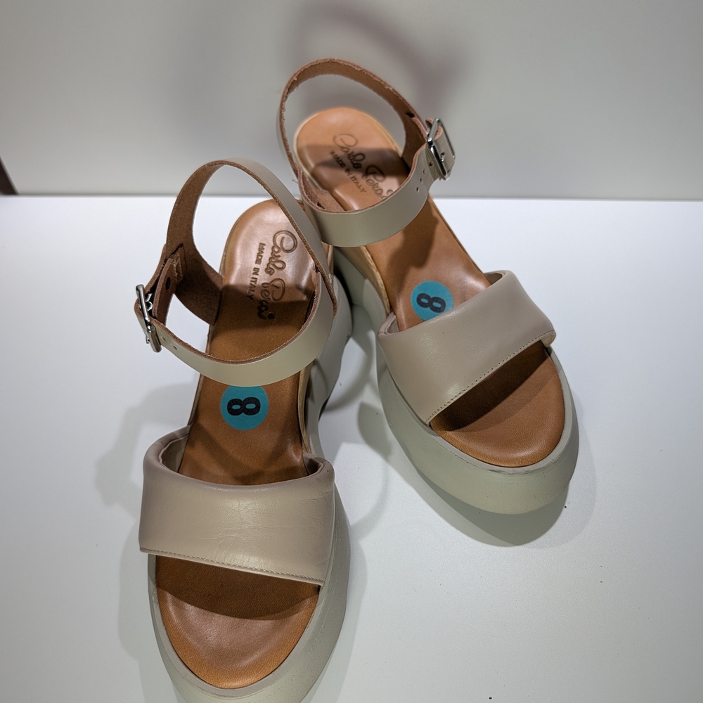 Carlo Para Sandels Size 8 Made In Italy